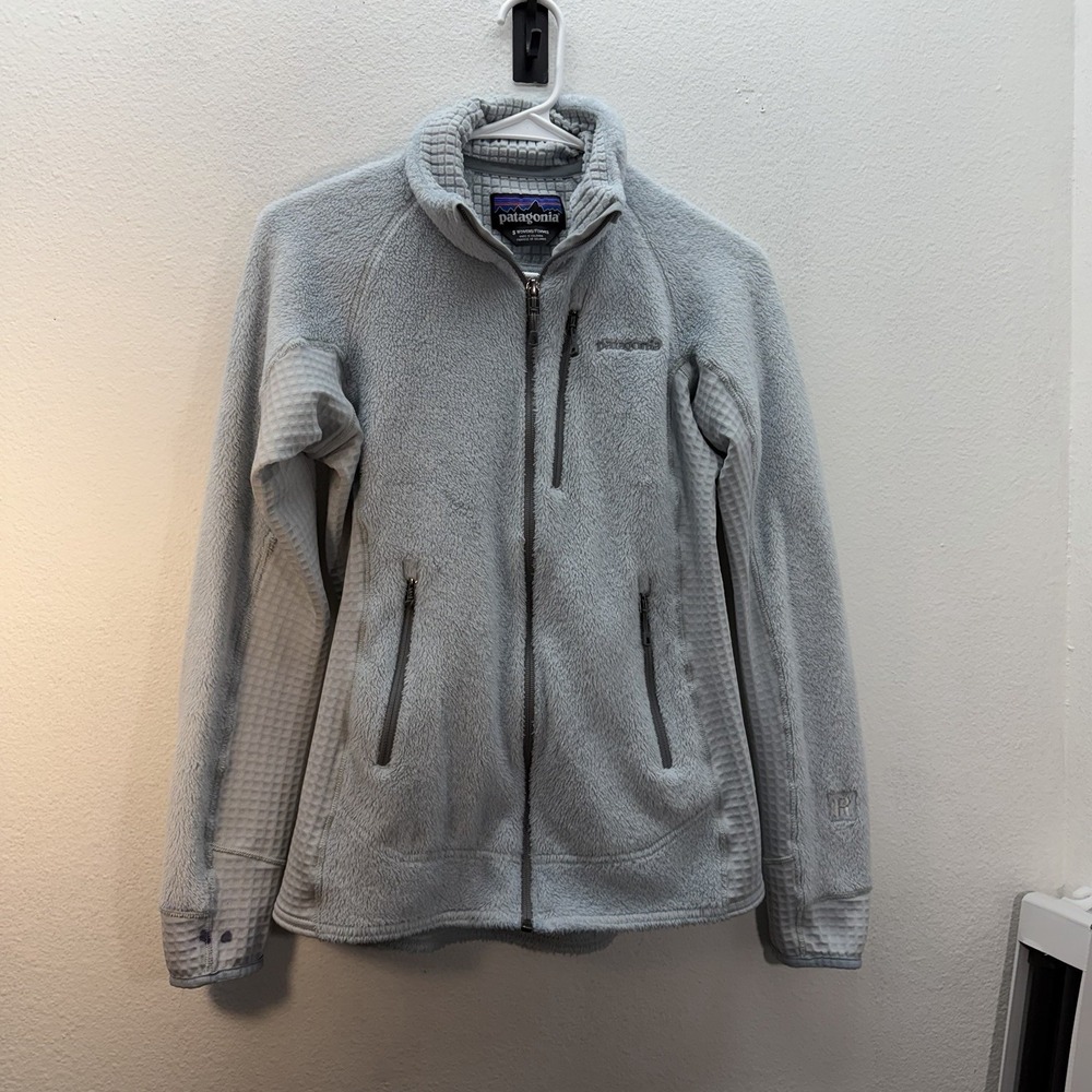 Patagonia R2‎ TechFace Full Zip Fleece Jacket Blue Womens Small Outdoors Pockets